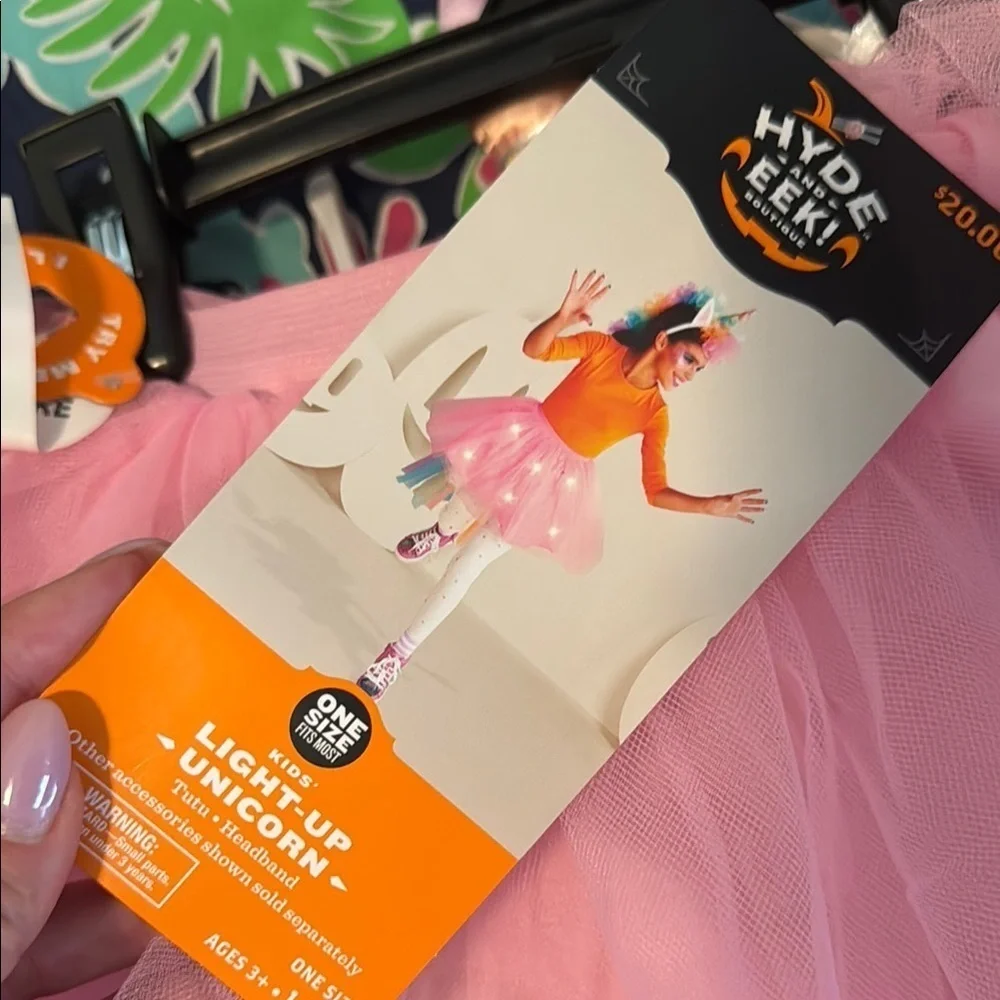 Hyde and Eek Boutique Kids Light-Up Unicorn Tutu and headband - Picture 1 of 4